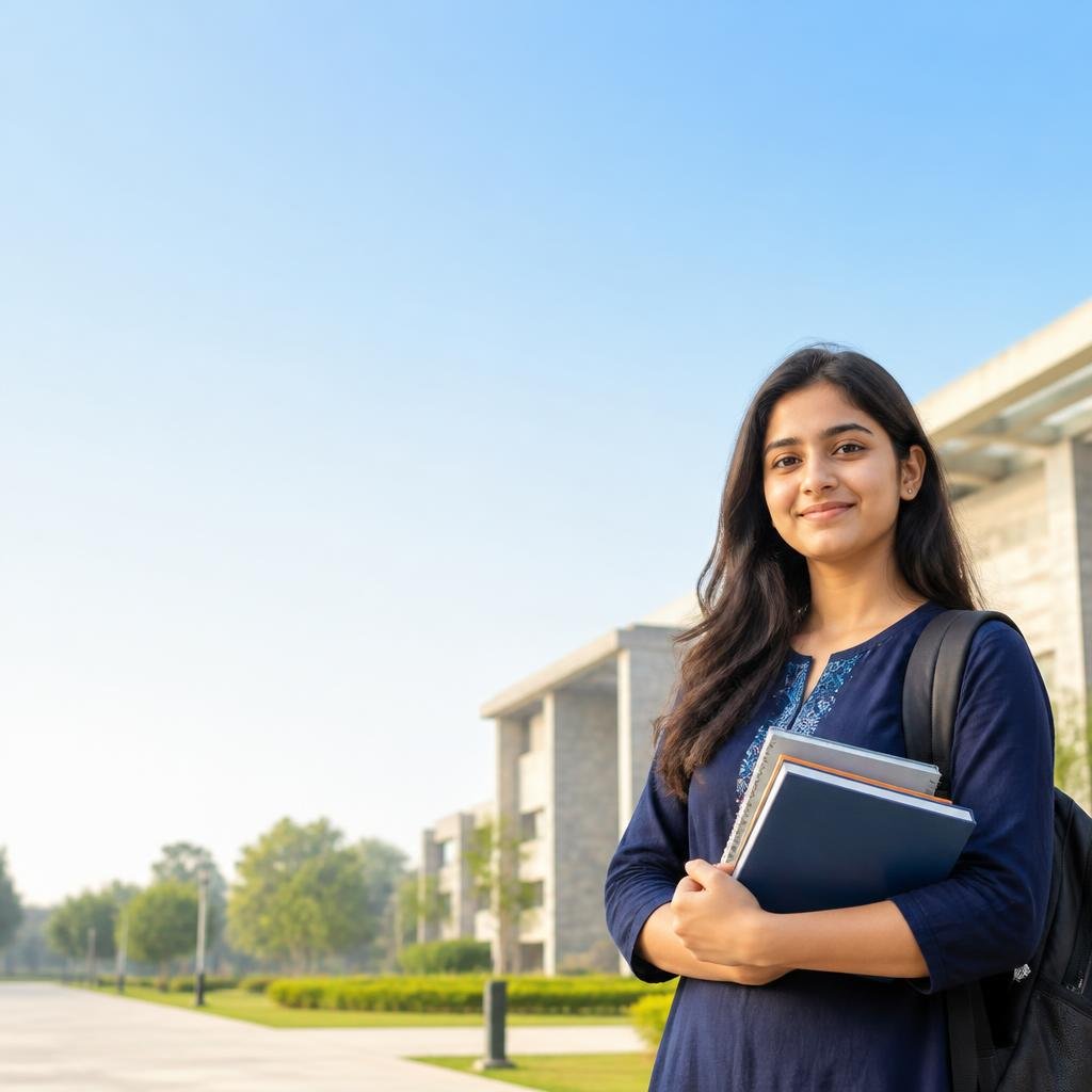 Indian student preparing for government examinations